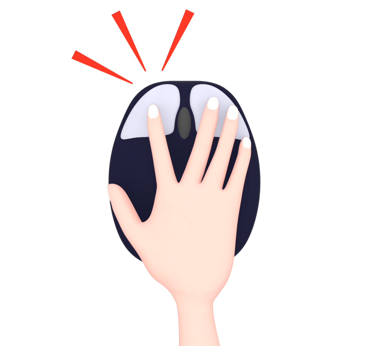 マウス 左クリックのイラスト