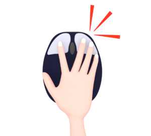 マウス 右クリックのイラスト