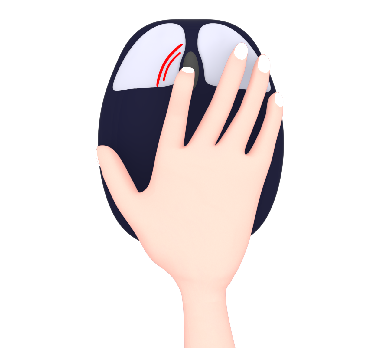 マウス ホイールを動かすイラスト 13 マウス ホイールを動かすイラスト