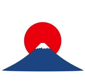 富士山と太陽のイラスト