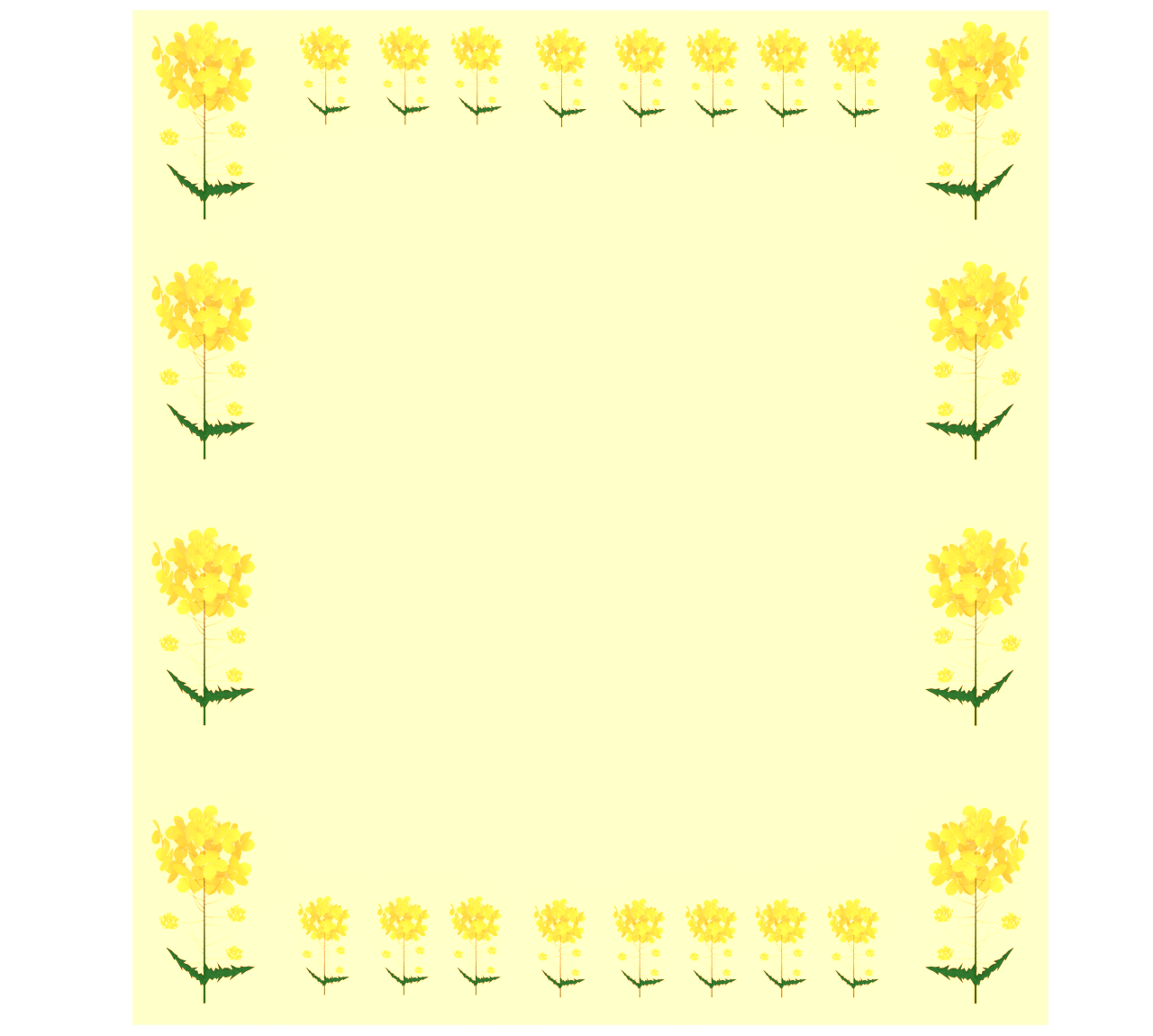 菜の花のフレーム