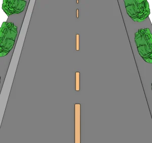 国道の道路のイラスト