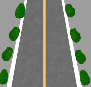 国道の道路のイラスト