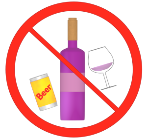 飲酒不可のマークのイラスト