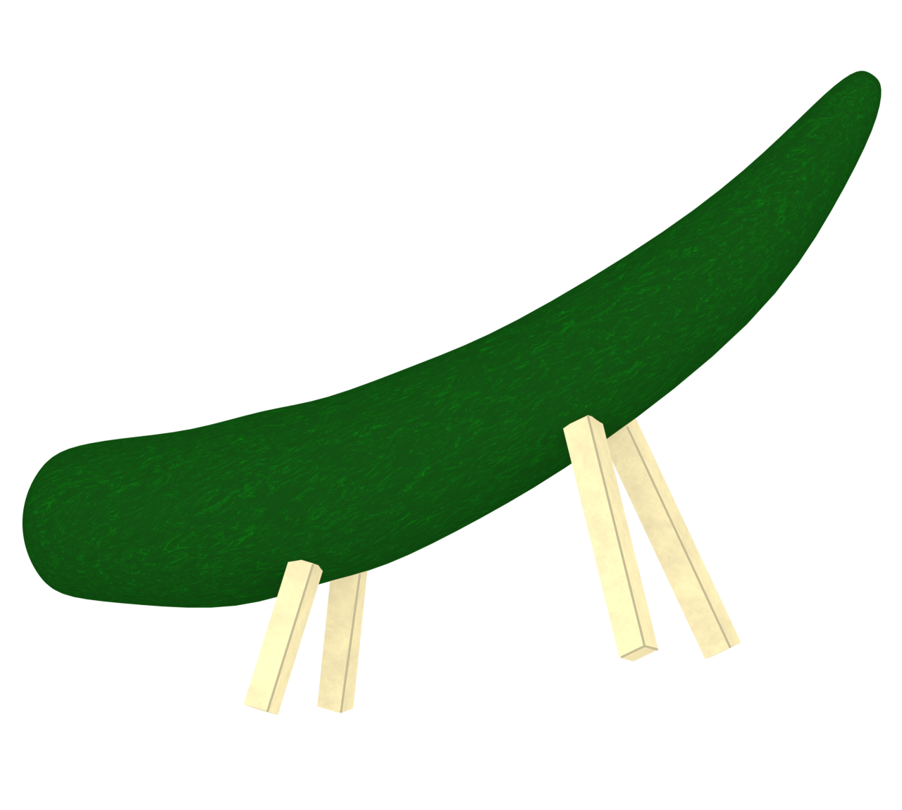 お盆のきゅうりのイラスト（精霊馬）