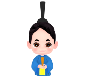 お内裏様のイラスト（お殿様）