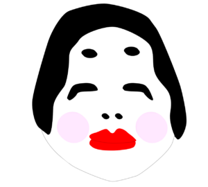 おかめのイラスト