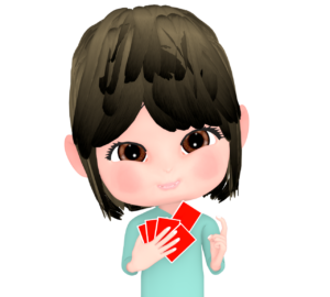 ババ抜きで手札1枚を高くするイラスト