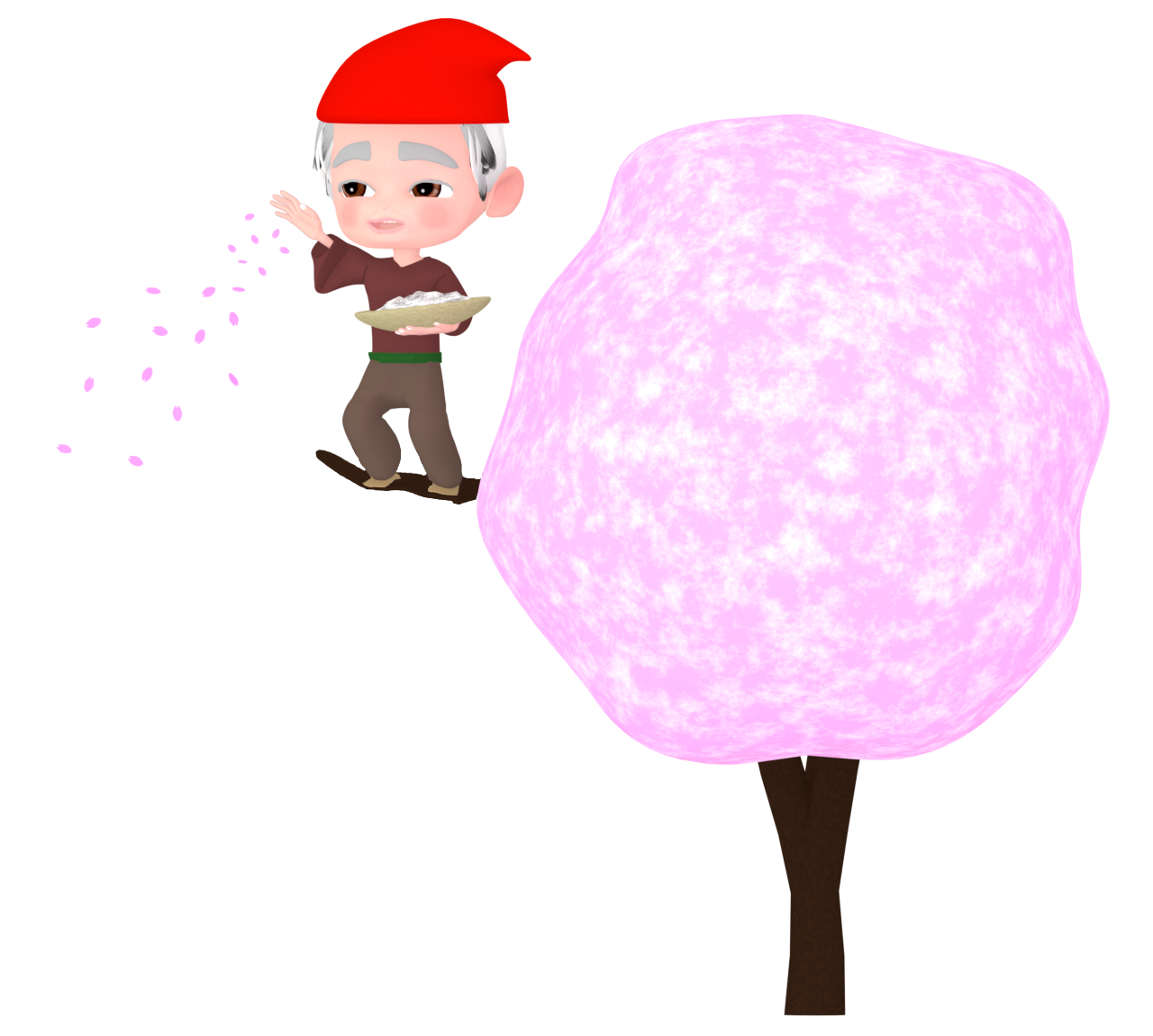 花咲かじいさんのイラスト