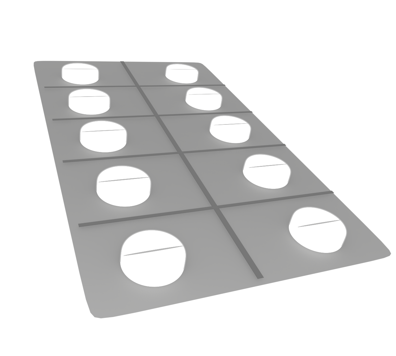 ワンシートの錠剤イラスト