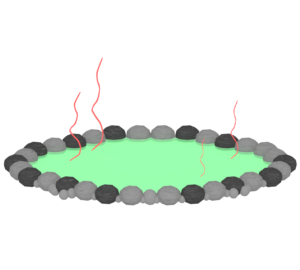 露天風呂のイラスト