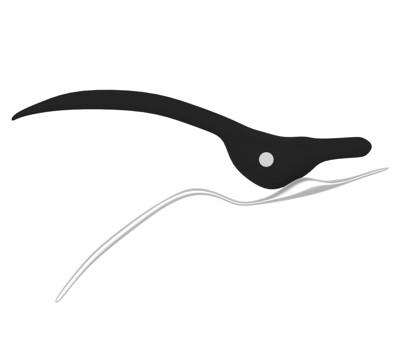 開いたヘアクリップのイラスト