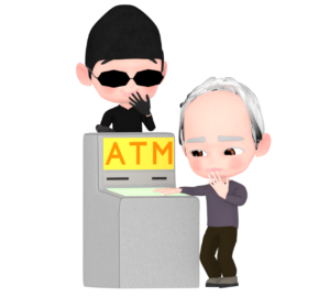 オレオレ詐欺のイラスト