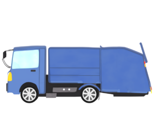 パッカー車のイラスト