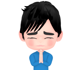 合掌をするイラスト