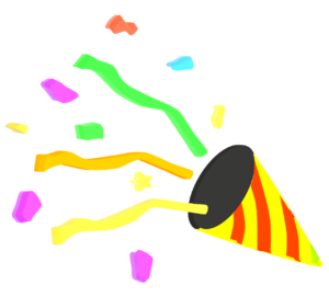 パーティーグッズのクラッカーのイラスト