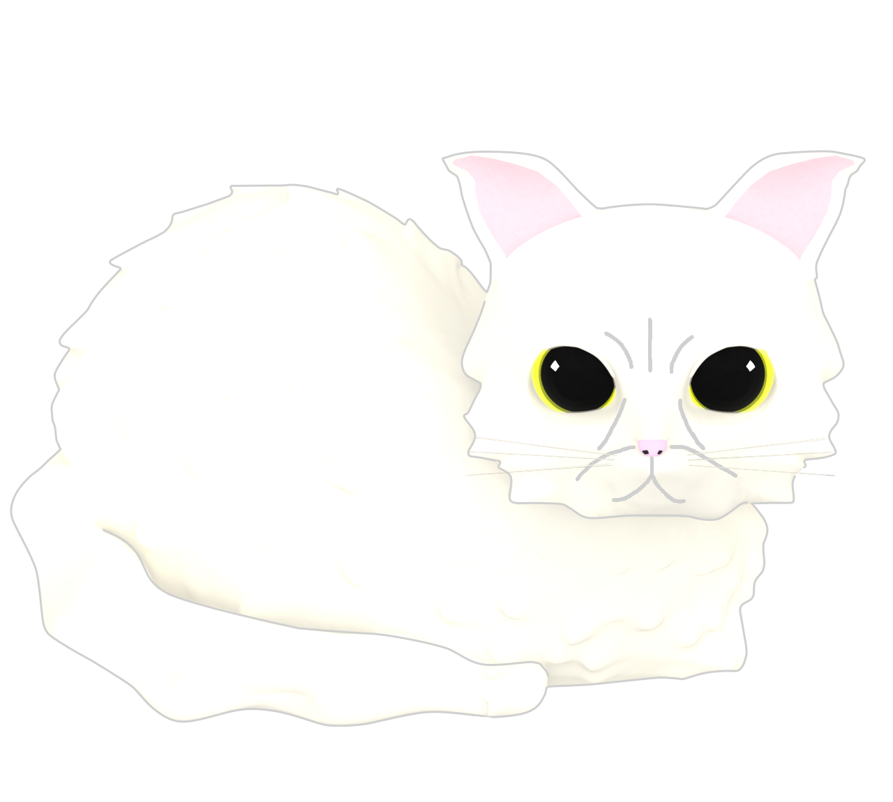 ペルシャ猫のイラスト