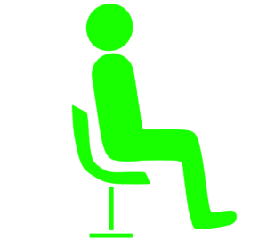 椅子に座る人のマーク