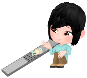 お金をドブに捨てる人のイラスト