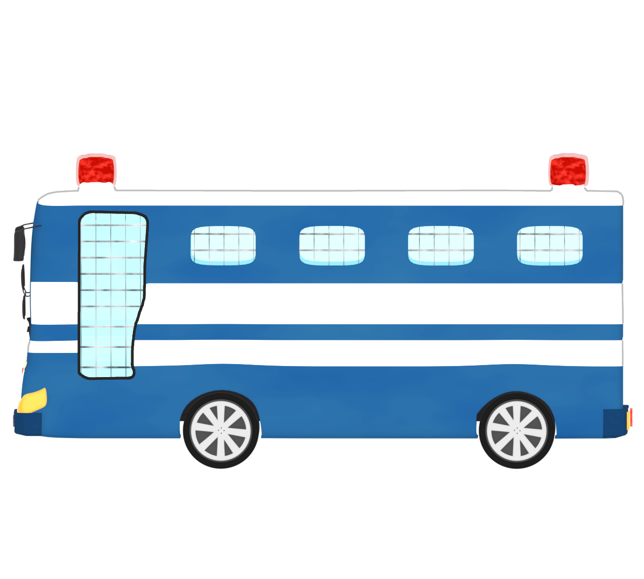 人員輸送車のイラスト
