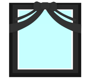 遺影額縁のイラスト