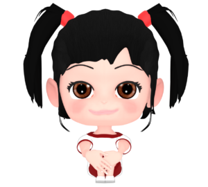 体育座りのイラスト
