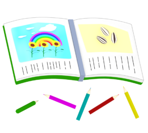 絵日記のイラスト