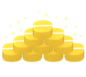 山積みの小判のイラスト