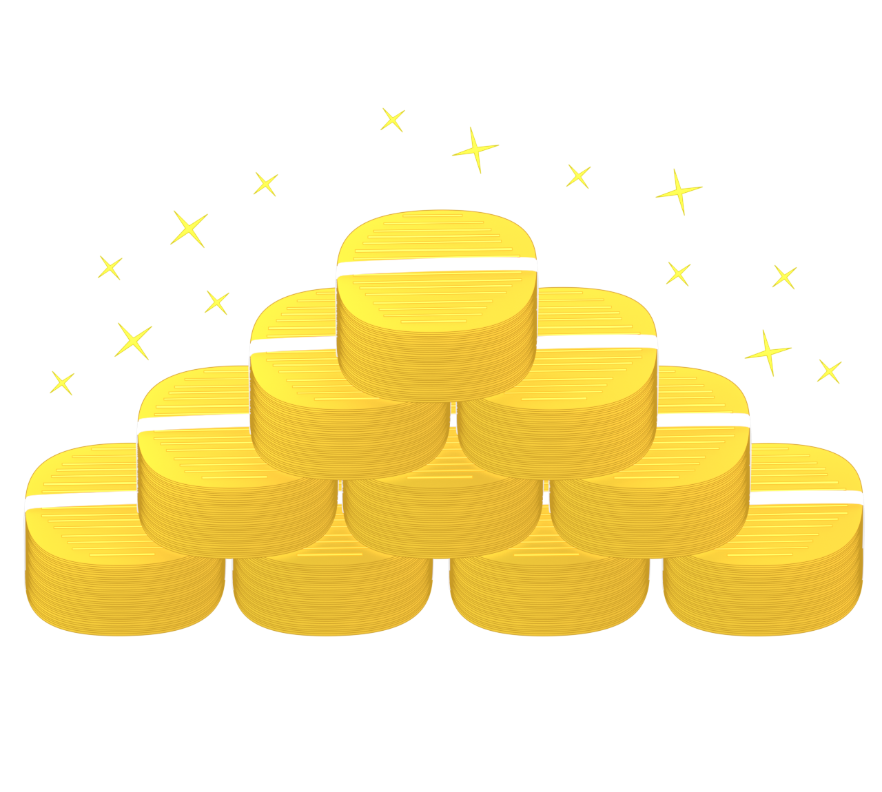 山積みの小判のイラスト