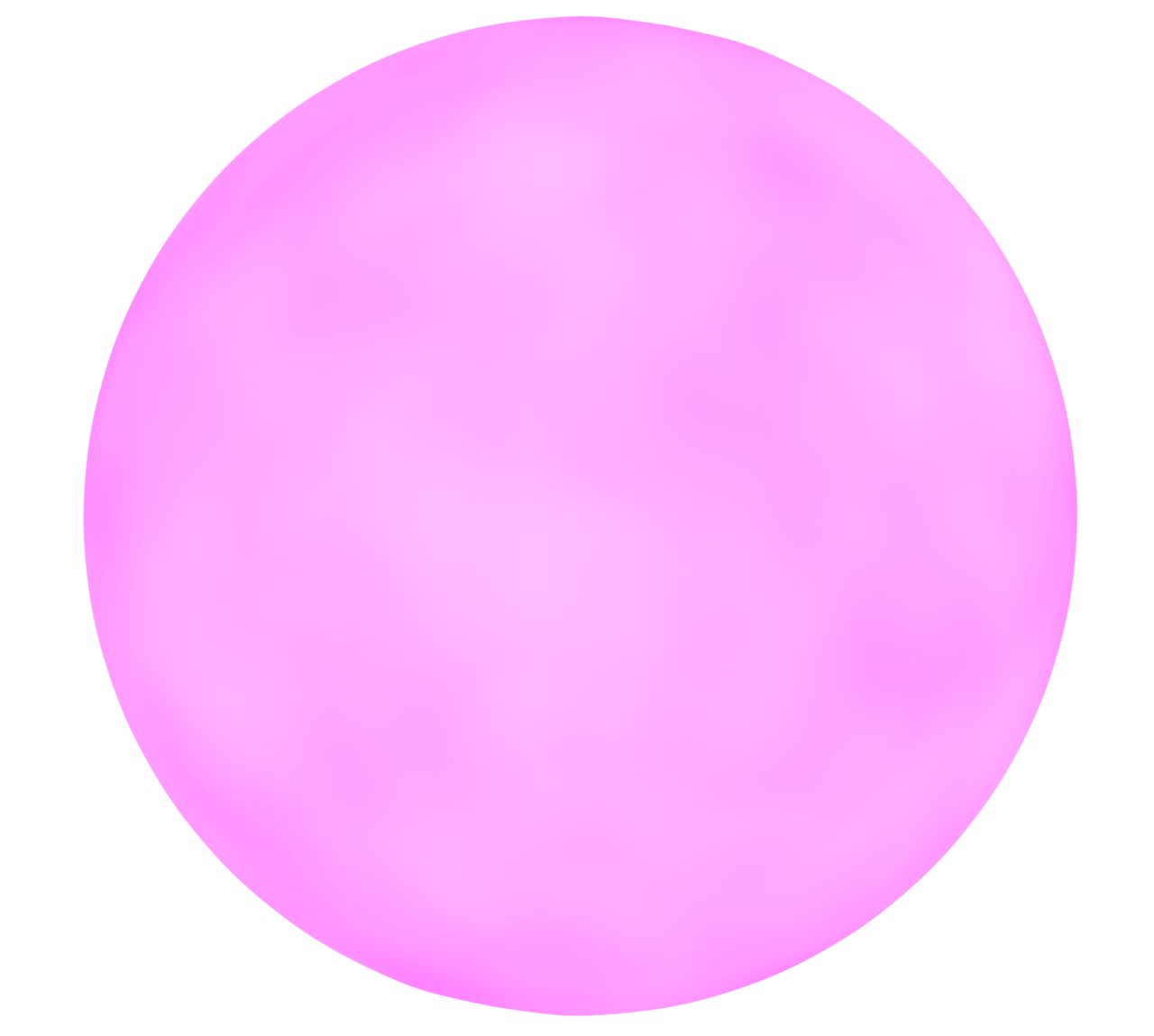 ピンク色のバランスボールのイラスト