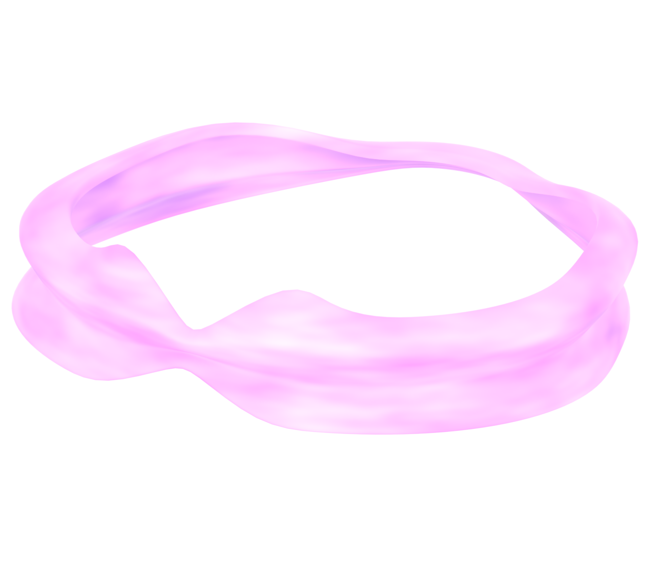 ピンク色のヘアバンドのイラスト