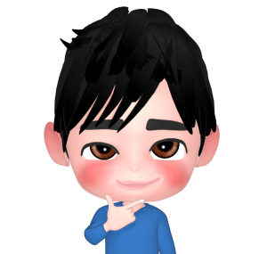 ピストルポーズをする男性のイラスト