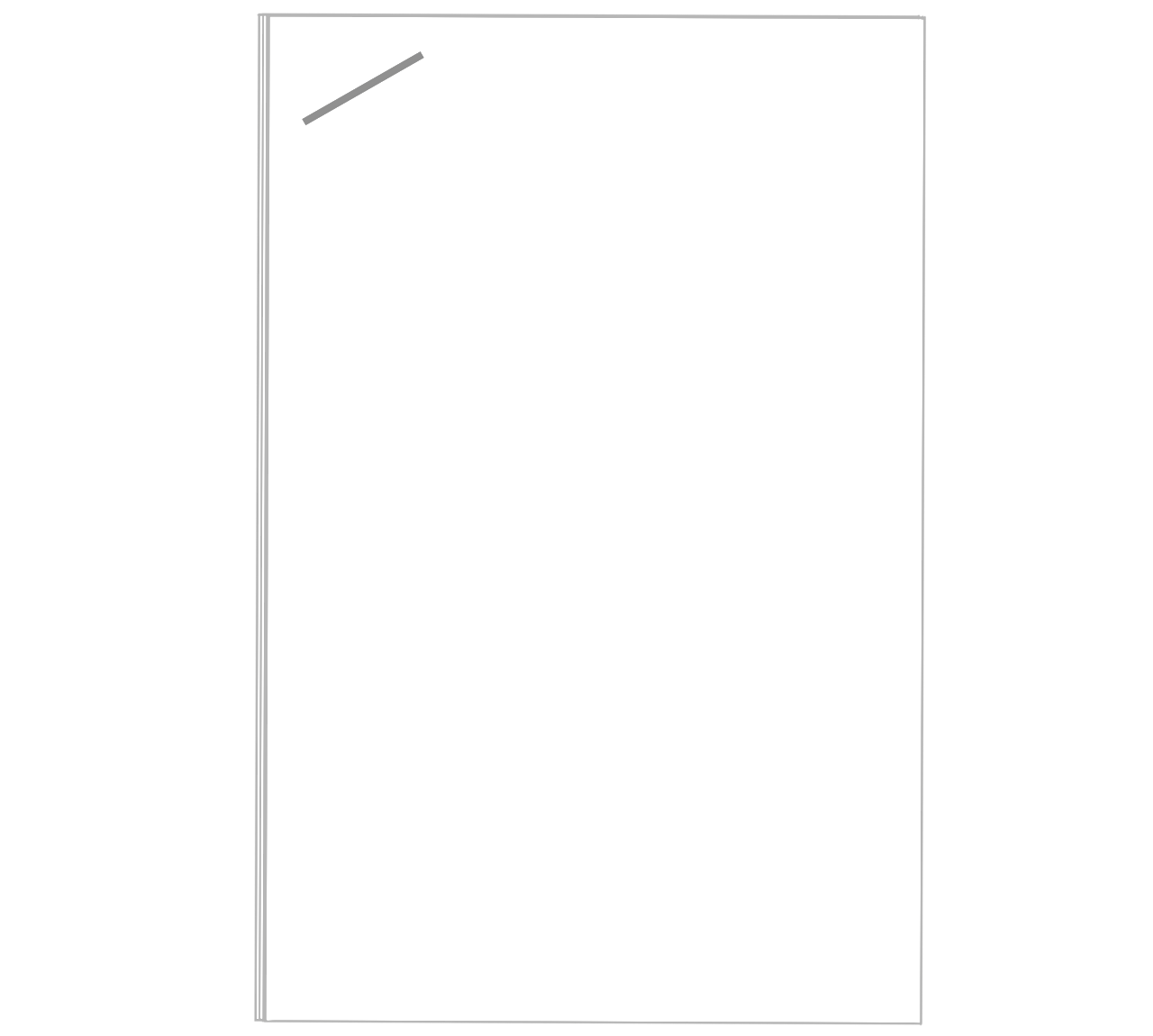 無地 ホチキスで止めた書類のイラスト 13 無地 ホチキスで止めた書類のイラスト