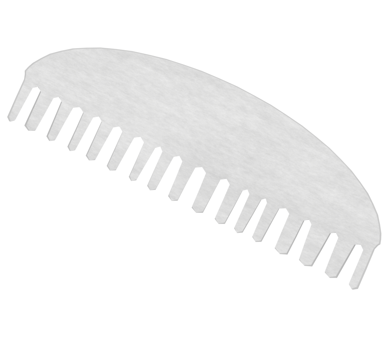 プラスチック製のクシのイラスト