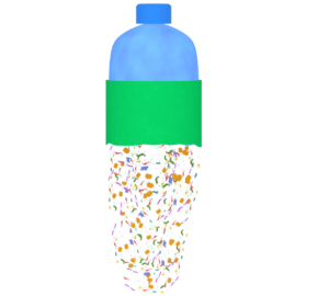 プラスチックごみ問題のイラスト