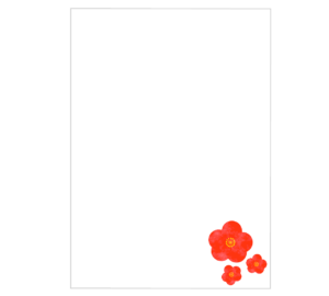 梅の花のテンプレート