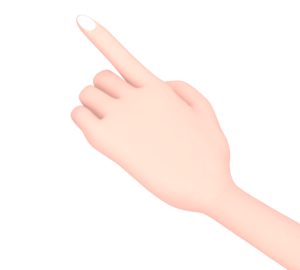 人差し指でさすイラスト