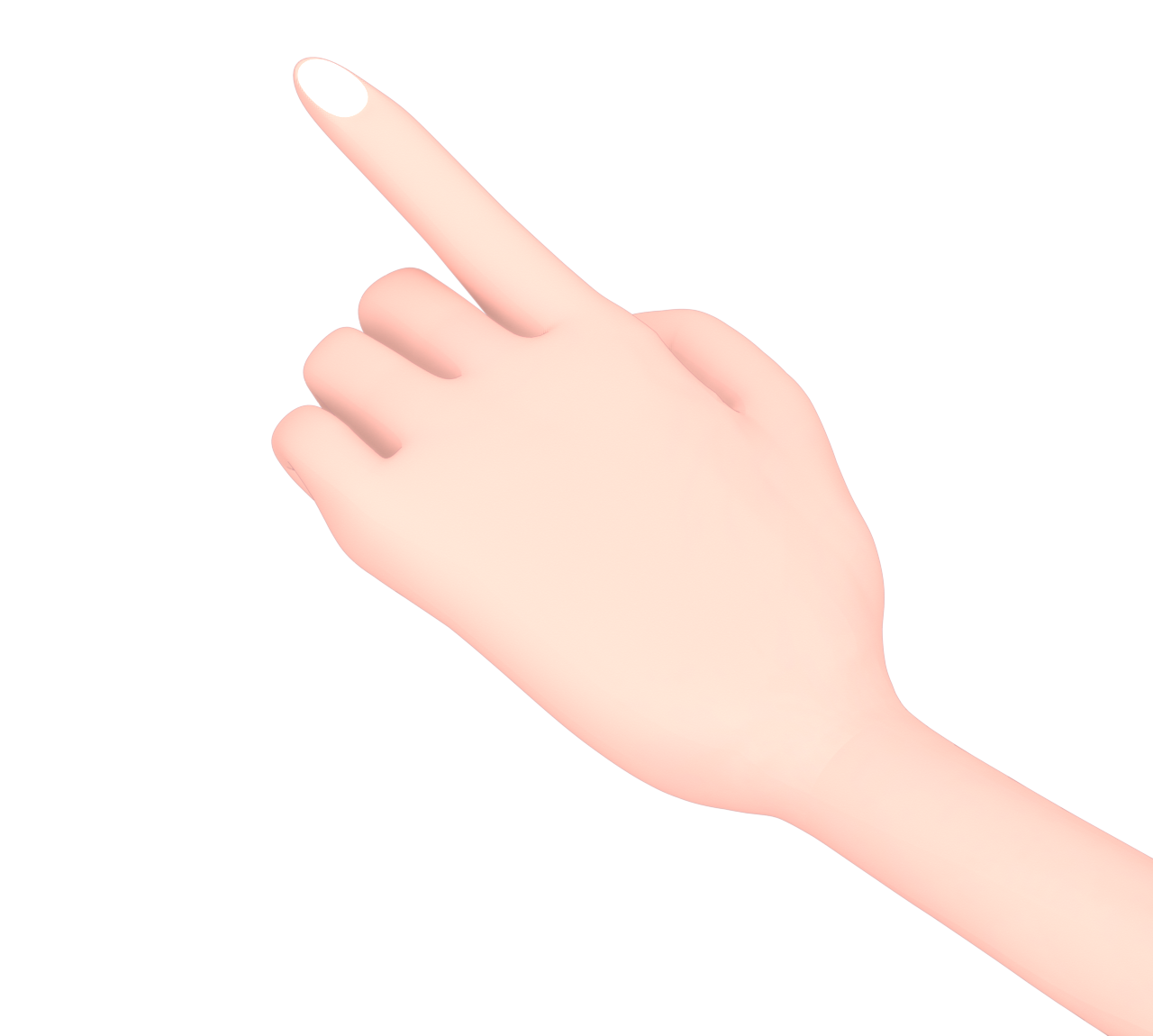人差し指でさすイラスト