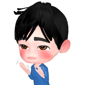 丁寧に遠慮する男性のイラスト