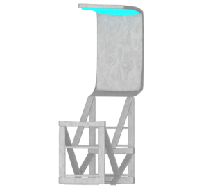 プール監視台のイラスト