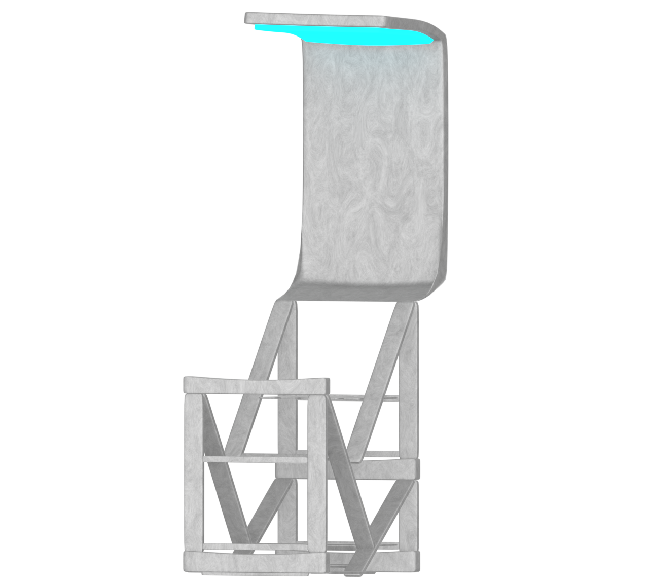 プール監視台のイラスト