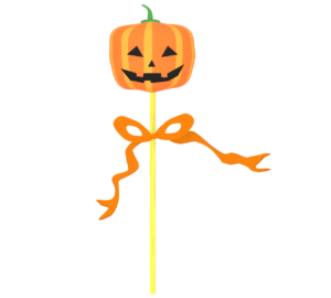 カボチャの飴のイラスト（ハロウィン）