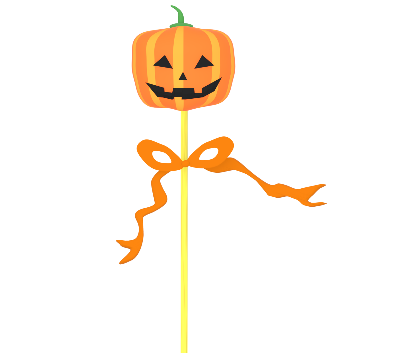 カボチャの飴のイラスト（ハロウィン）