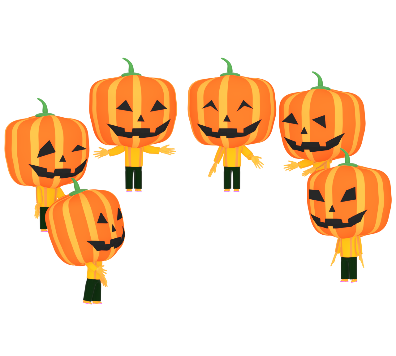 カボチャのオバケのイラスト