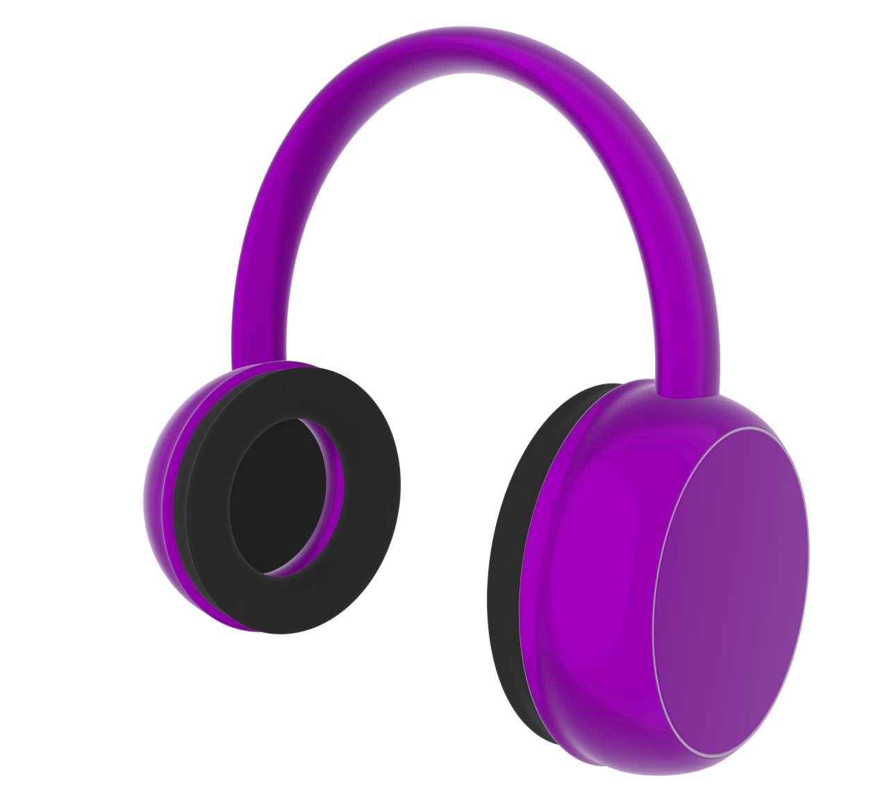 斜めから見るかわいいヘッドフォンのイラスト 10 斜めから見るかわいいヘッドフォンのイラスト