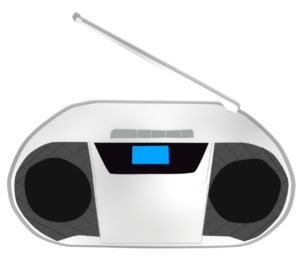 ラジカセのイラスト