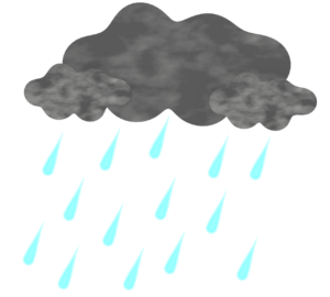 雨雲のイラスト