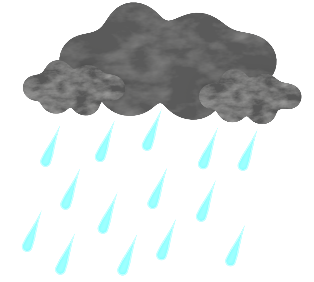 雨雲のイラスト