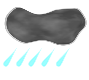 雨雲のイラスト