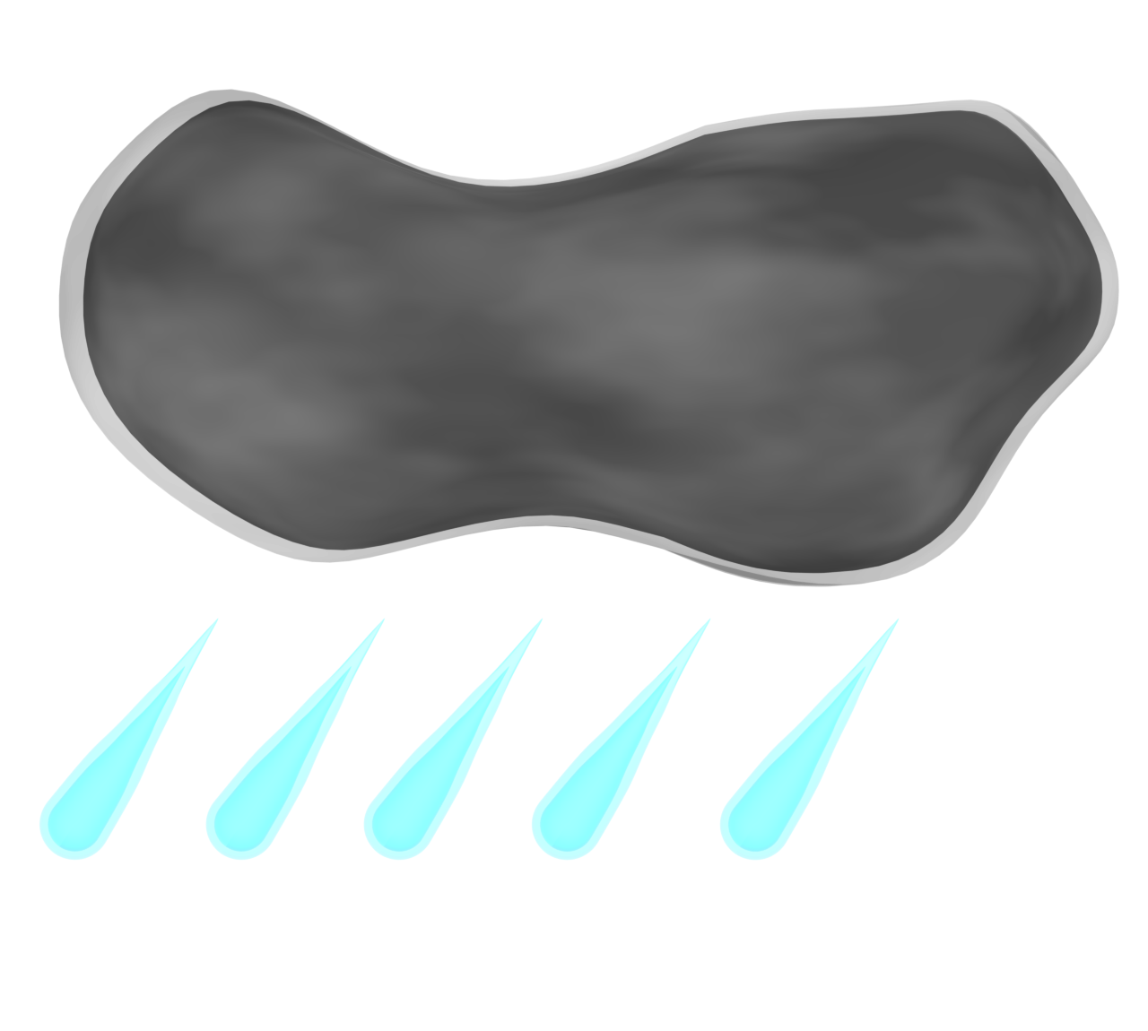 雨雲のイラスト